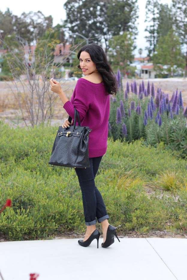 Gloomy Days Need Bright Sweaters | The Dressy Chick